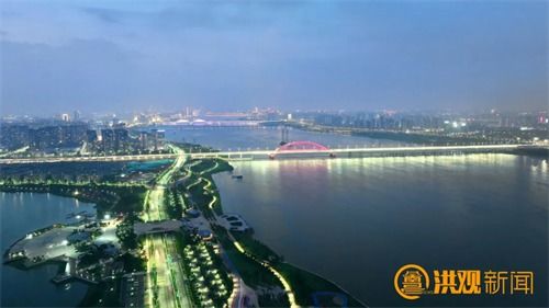 即將完美呈現 南昌兩座大橋景觀燈調試中 圖