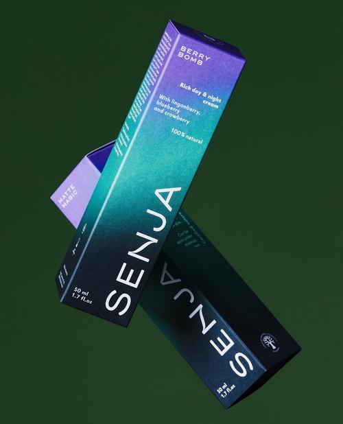 senja高端漸變化妝品日化產(chǎn)品包裝設(shè)計案例參考分享欣賞